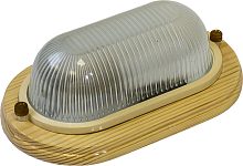 Светильник банный Свет НБО 04-100-011 УХЛ4 Е27 Овал Клен IP54 195х75мм картинка 